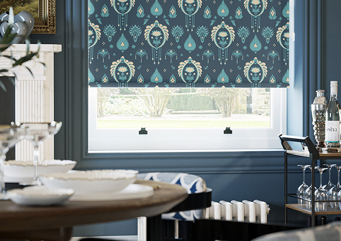 Tangier, Deep Blue - Twist&Fit Roller Blind - Image 5